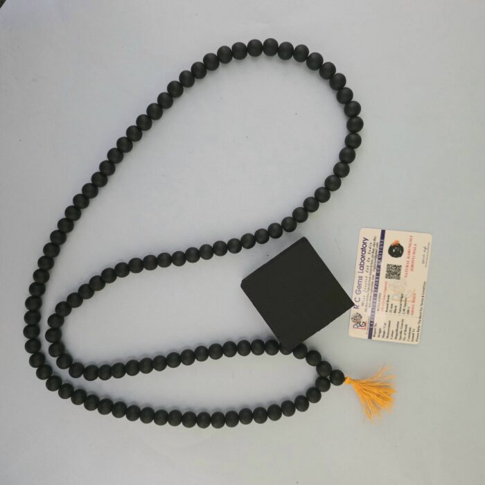 12mm Unpolished Karungali Mala (Ebony Wood) - Image 10