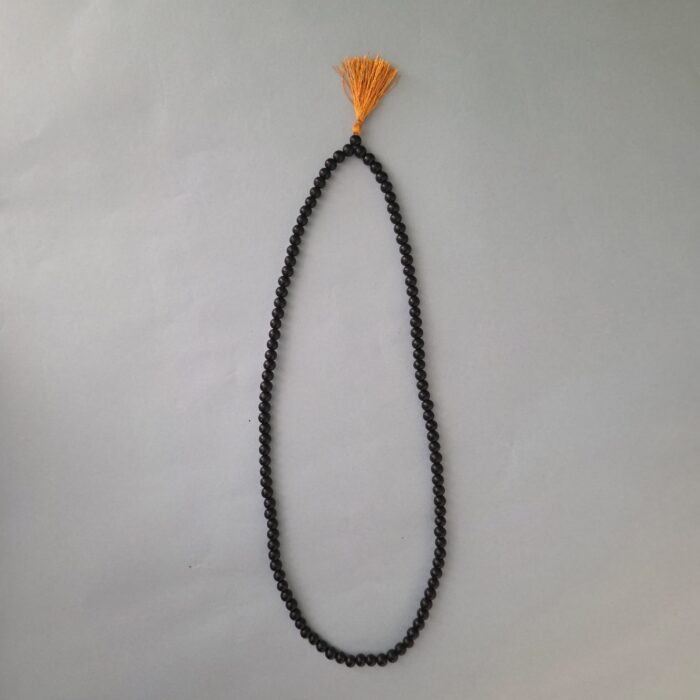 6mm Polished Karungali Mala (Ebony Wood – Glossy Finish)